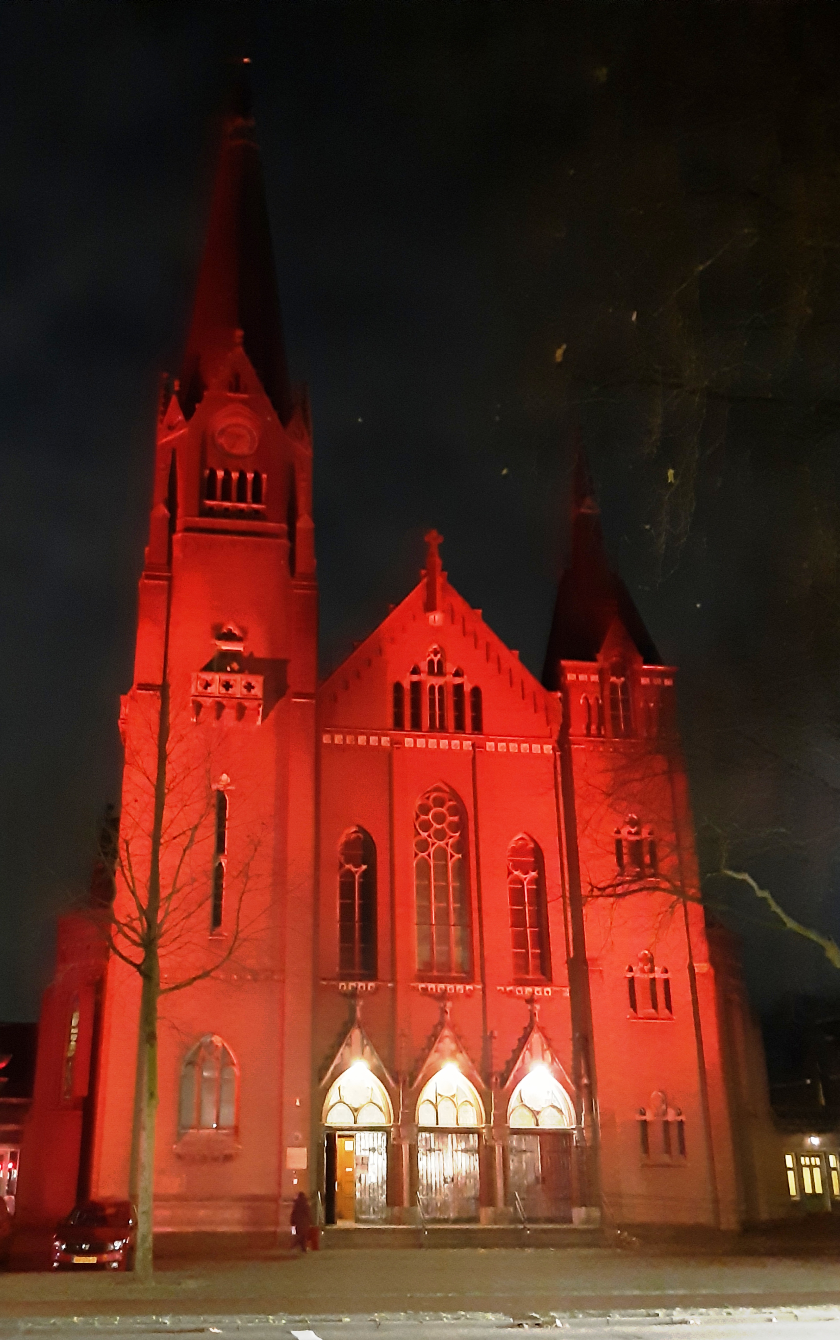 Groenestraatkerk rood