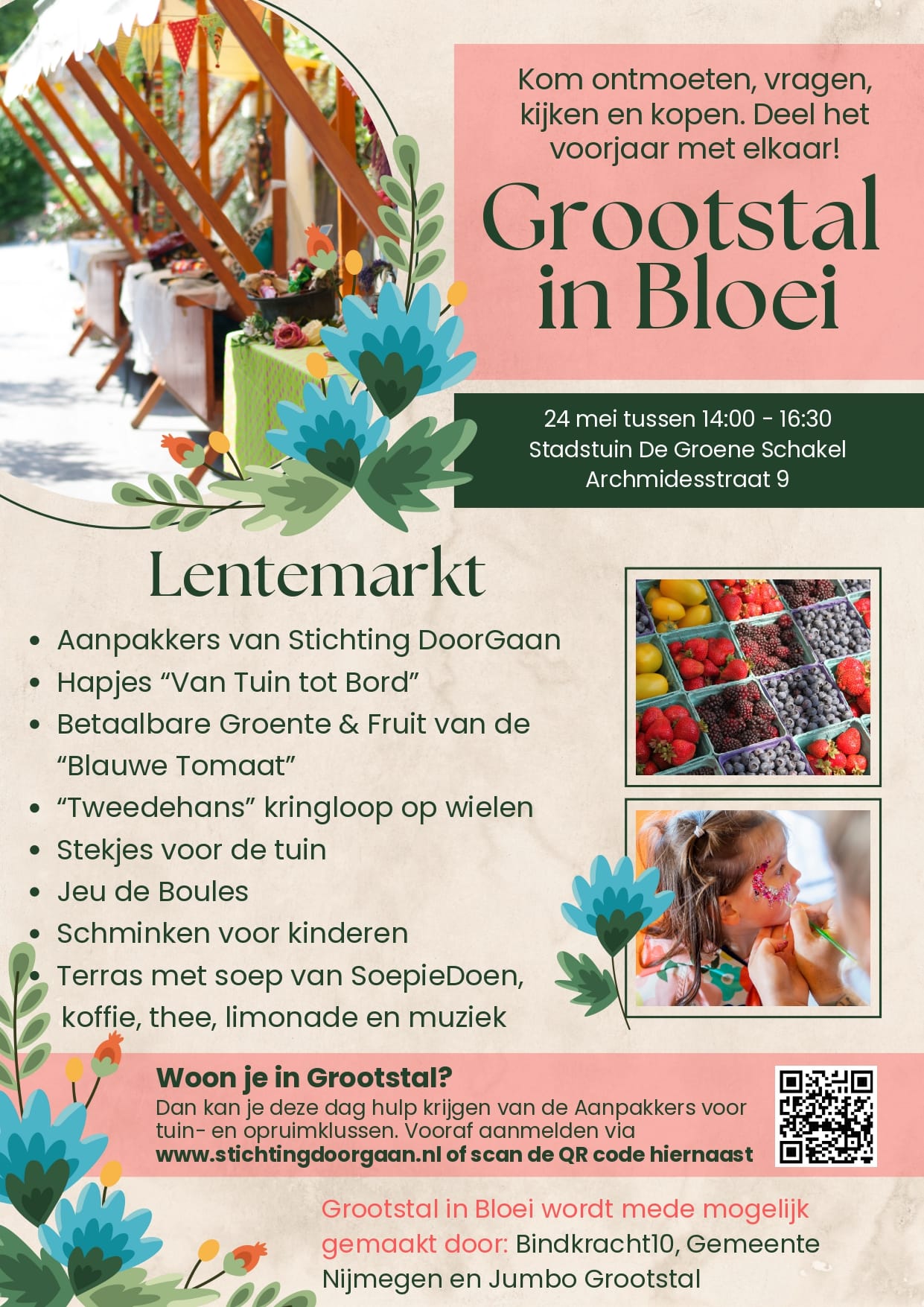 Grootstal in bloei